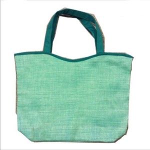 Lancôme green reversible tote bag